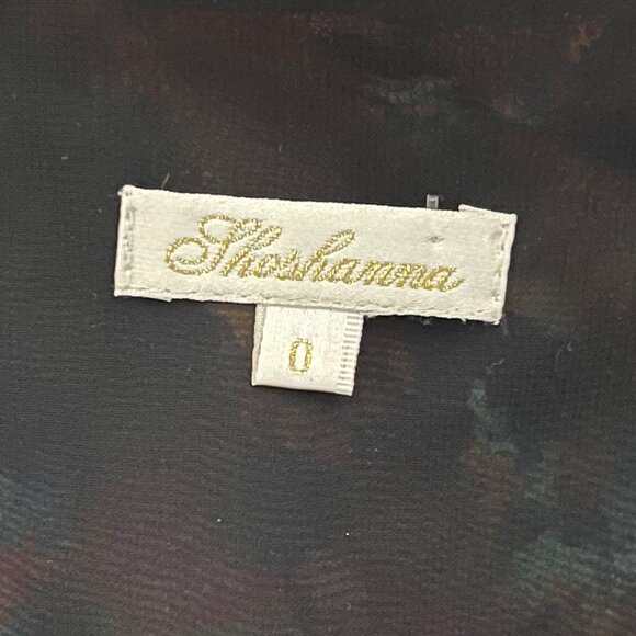 Shoshanna Size 0 Sleeveless Faux Wrap Abstract Printed Silk Dress - Picture 4 of 5